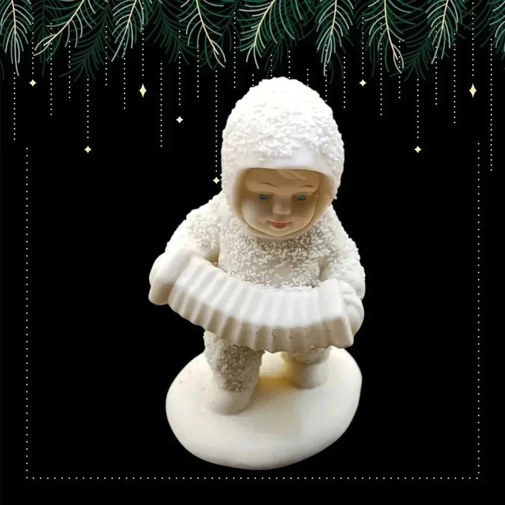 Department 56 snowbabies lot of 6 christmas figurines beige color